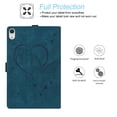 thumbnail image 4 of Tarise iPad Case 10.9" 2022, iPad 10th Generation Cover with Pencil Holder, Embossed Pattern PU Leather Defender Card/Stylus Holder Folding Stand Anti-Scratch Cover for iPad 10th Gen 5G, Blue, 4 of 7