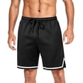 thumbnail image 6 of Satingcolo Mens 11" Gym Basketball Quick-Dry Shorts with Zipper Pockets - Quick Dry Lightweight Mesh Athletic Shorts for Workout Running, 6 of 6