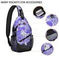 thumbnail image 4 of Space Geek Shoulder Backpack - Durable Sling Bag for Travelers - Anti-Theft Design with Alien Theme, 4 of 5