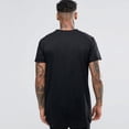 thumbnail image 2 of Minnieouse Hombres Tops largos Camiseta de hip hop Manga corta Manga corta Palangre Camisetas casuales Blusa Camisetas negro SG Minnieouse FS11367-09, 2 of 6