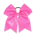 thumbnail image 2 of Prolriy Hair Bows Hair Ties 1Pc Hair Scrunchies Gradient Sequins Bowknot Headdress Ropes Decorations Headdress Decoration Hair Ties for Girls Hair Accessories for Women Pink, 2 of 3