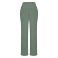 thumbnail image 6 of yueewhu Wide Leg Pants for Women Loose Yoga Pants with Pockets Petite/Regular/Tall Stretch Casual Lounge Pants (Light Green, XXL), 6 of 7