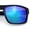 Shiny Black Frame - Teal Mirror Lens, variant on SA106 Sport Wrap Sunglasses for Men UV400 Mirror Lens Lightweight Performance Metalic Grey Frame - Silver Mirror Lens