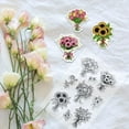 thumbnail image 5 of Bouquet Clear Stamps for Card Making Rose Sunflower Transparent Silicone Stamps Lily Rubber Stamp for Crafting Scrapbooking Journal Photo Album Decoration Wedding Valentine Mom, 5 of 7