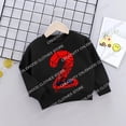 thumbnail image 3 of Spiderman Kinder sudaderas superhéroe Geburtstag Anzahl 1-9 Wunderwerke Kleidung Kawaii dibujos animados pulóver Mädchen Boy Kid ropa deportiva, 3 of 5