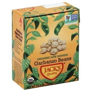 Jack's Beans Organic Low Sodium Garbanzo Beans 13.4 oz, 8 pack