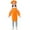 Orange, variant on Fozruso Kid Art Smock Solid Color Apron Sleeve And Hat Three Piece Set For Children Printed Artist Painting Aprons Smocks With Long Sleeve Summer Tees,Sizes 9-12 Years Black