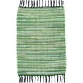 thumbnail image 1 of shiyou-Eco Friendly Hand Woven & Reversible Cotton Chindi Rag Rug 100% Recycled Cotton Area Rug for Living Room Kitchen Entryway 2x3' (Green), 1 of 4