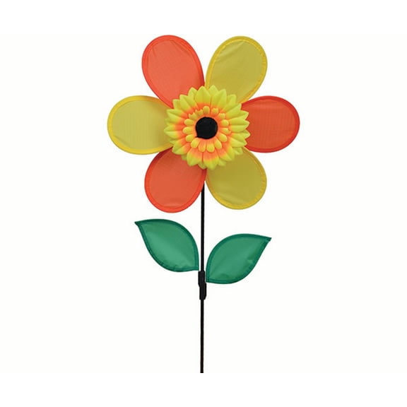 Premier Flower Spinner - Autumn Sunflower,  Colorful Garden Yard Outdoor Decor, 12 inches