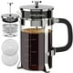 thumbnail image 1 of Cafetera de prensa francesa QUQIYSO 1L 304 de acero inoxidable, 1 of 6