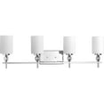 thumbnail image 1 of Progress Status P2777-15 33.88" 4-Light Chrome Vanity Wall Lamp, E26 Bulbs, 1 of 10