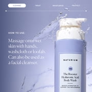 Naturium The Booster Hyaluronic Acid Body Wash, Hydrating & Moisturizing plus Minimizes Dryness, with Glycerin & Vitamin B5, 16.9 fl oz