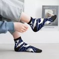 thumbnail image 2 of Pofeuu Angry Shark Print 30cm Socks, Adult Running Hiking Socks for Youth and Adult, 2 of 7