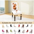 thumbnail image 3 of muroi Pumpkin Chair Covers for Dining Room Kitchen Set of 4 – Autumn Thanksgiving Washable Stretch Slipcovers for Dining Chairs, 3 of 7