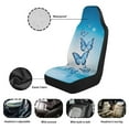 thumbnail image 6 of Yuyamidu Blue Butterfly Car Front Seat Covers Set of 2 Fashion Vehicle Seat Protective Covers for Cars Sedan SUV Automobile Interior Sets, 6 of 7