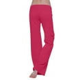 thumbnail image 4 of Bovemsi Womens Pants Cargo Women High Waist Casual Plus Size Flare Leggings With Pockets Workout Wide Leg Yoga Pant Clothes Travel Pants, 4 of 7