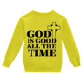 thumbnail image 3 of FAOWME Sweat à Capuche Imprimé Lettres Mode pour Filles Décontracté Ample Jaune 4-5 Ans, 3 of 5