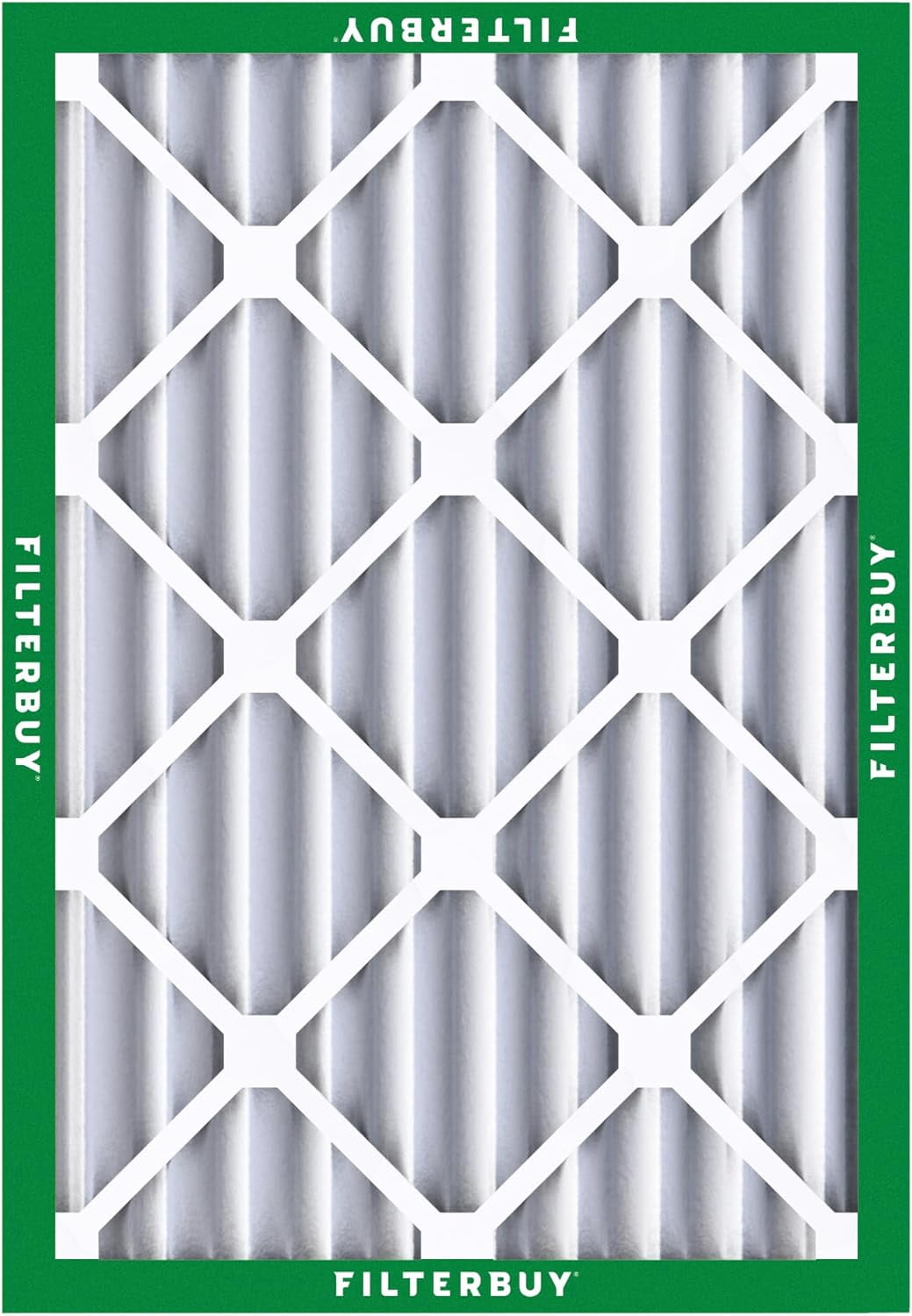Filterbuy 20x25x4 Air Filter MERV 8 Dust Defense, Pleated HVAC AC Furnace Filter Replacement, 1-Pack