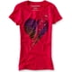 thumbnail image 1 of Camiseta gráfica con cuello redondo Aeropostale para mujer, rosa, extra pequeña, 1 of 1
