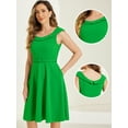 thumbnail image 2 of DARING DIVA Women's Vintage Cocktail Party Swing Dresses S Green, 2 of 6