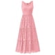 thumbnail image 1 of Vestido BTFBM para mujer con ojales de verano, midi, sin mangas, rosa, talla L, 1 of 9