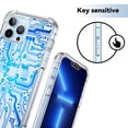 thumbnail image 5 of Circuit Board Clear Case for iPhone 13 Pro,Aesthetic Art Design Case for Men Women,Unique Soft Transparent TPU Bumper Case Cover, 5 of 5