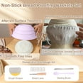 thumbnail image 4 of Ycgcp Banneton Bread Proofing Basket, Silicone Sourdough Bread Baking Supplies, 9 inch Sourdough Starter Kit Dough Proofing Bowl Containers Oven Safe, Easy to Clean and Use,Round,Purple, 4 of 7
