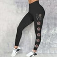 thumbnail image 4 of MKLEKYY Leggings de compresión para mujer Leggings para mujer Leggings de entrenamiento St. Paul's Day Pantalones con estampado de bloques de color Leggings suaves y elásticos, 4 of 4