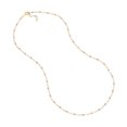thumbnail image 2 of Gold Plated 18-inch Adjustable Violet Purple Enamel Bead Chain Necklace for Women, 2 of 6
