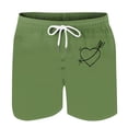 thumbnail image 3 of Kmdttou Men's Hiking Cargo Shorts 9" Lightweight Fashionable And Casual Heart-Shaped Printed Drawstring Pocket Beach Shorts for Running Casual Activewear, 3 of 4