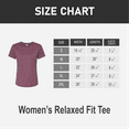 thumbnail image 2 of BELLA+CANVAS Women Heather CVC T-Shirt, Relaxed Fit Tee, Short Sleeve Crew Neck, Heather Maroon, S, 2 of 5