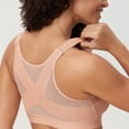 thumbnail image 4 of DELIMIRA Women's Full Coverage Front Closure Soft Cups Back Support Posture Bra Plus Size, 4 of 5