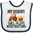thumbnail image 3 of Inktastic Farming Daddy Plays with Tractors Boys or Girls Baby Bib, 3 of 4