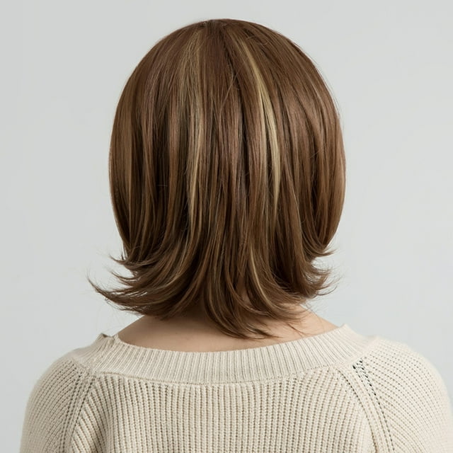 Short Heat Resistant Brown Synthetic For Party Halloween
