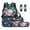 Axolotl Astronaut, variant on Blue Owl Backpack With Lunchbox Set For Boys 12-14 Lightweight Schoolbag Washable Lunch Bag Pencil Case Small Bookmarks Children Back To School Gifts