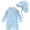 Blue whales, variant on ATAIKU Baby Boys Swimsuit Whales Toddler One Piece Zipper Bathing Suit Long Sleeve Rash Guard Swimwear Sunsuit with Sun Hat