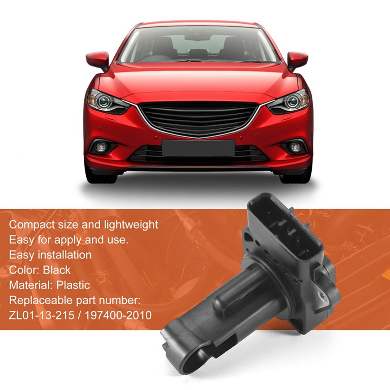 Mass Air Flow Sensor MAF ZL01-13-215 Replacement For Mazda 3, 5, 6, MX-5 Miata, Protege, RX-8 - Multiple Years & Engines