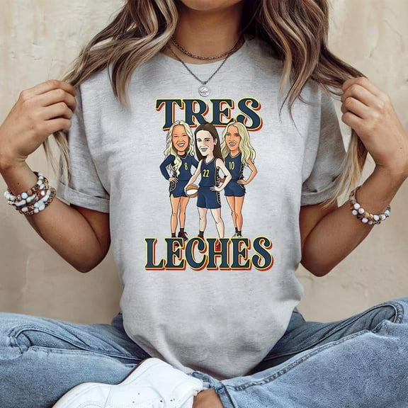 0207 - 2D TS - T.res Lec.hes Women's Graphic Tee 100% Cotton by TBun, Full Sizes S-5XL