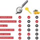 thumbnail image 4 of Lemon Squeezer Stainless Steel Press - Ergonomic, Manual Non-Slip Grip Design - Effortless Hand Held Juicer, 4 of 4