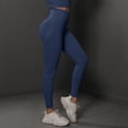 thumbnail image 3 of MKLEKYY Leggings deportivos para mujer, nuevos pantalones de yoga ajustados de punto sin costuras color melocotón para mujer, cintura alta y pantalones para correr y fitness 5035, 3 of 4