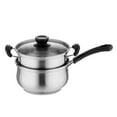 thumbnail image 1 of Amdohai Stainless Steel Pot with Steamer Insert Glass Vented Lid Set Safe and Durable, 1 of 8