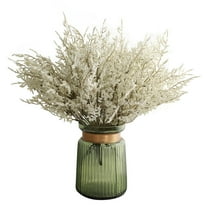ERDOUY Spring Flowers, Green Plants, and Home Decoration Simulation Bouquet of Lover Grass 36cm 1 piece (white)