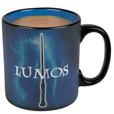 Harry Potter Lumos / Nox Heat Reveal Ceramic Coffee Mug - Magic Spells Activate with Heat! - 20