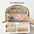thumbnail image 3 of Bolsa de maquillaje EACHY de gamuza sintética de gran capacidad para mujer, 3 of 7