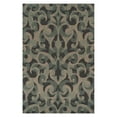 thumbnail image 2 of BNM Vintage Damask Indoor Outdoor Area Rug, 6' x 9', Blue, 2 of 6