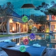 thumbnail image 4 of Bearachild Bola de discoteca con energía Solar, carillón de viento para exteriores, bola de espejo colgante con cambio de Color Solar, lámpara Iluminación y accesorios, 4 of 6