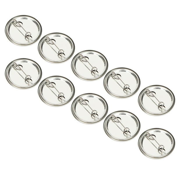 100 Uds. Botón de Pin en blanco, insignia de seguridad redonda, emblema, piezas de medalla, suministros para regalos de artesanía, recuerdos, 32mm/1,3 pulgadas