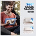 thumbnail image 3 of Junayo for iPad Air 11 Inch Case 2024 M2 (6th Gen) Heavy Duty Shockproof Protective Case with Screen Protector Stand and Hand Strap Shoulder Strap Beige Series, 3 of 8