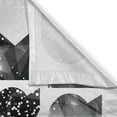 thumbnail image 3 of Ambesonne Indie Kitchen Curtains, Words with Galaxy Stars, 55"x39", Black Grey White, 3 of 3