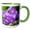 Green/White, variant on 3drose, Orchid - Ff, 15oz Mug